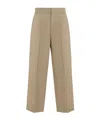 Fear Of God Single Pleat Wool Trousers With Belt Loops In Nude