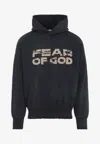 Fear Of God Hooded Knitwear With Ribbed Cuffs And Hem In Black