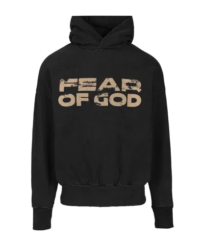 FEAR OF GOD FEAR OF GOD LOGO PRINTED HOODIE