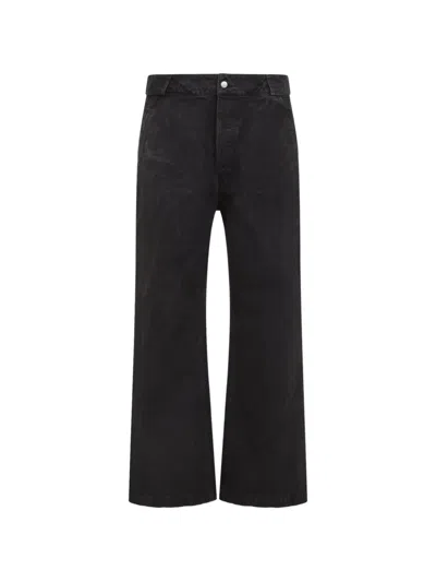 Fear Of God Utility Denim Pant Wide Leg Design In Black