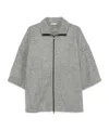Fear Of God Gray Boiled Wool Short Sleeve Jacket In Gray