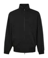 Fear Of God Black Nylon Bomber With High Collar In Black