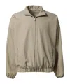 Fear Of God High Collar Long Sleeve Casual Jacket In Brown