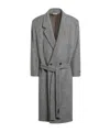 Fear Of God Grey Wool Double-breasted Coat In Gray