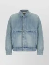 Fear Of God Long Sleeve Collared Front Pocket Jacket In Blue