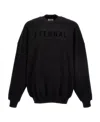 Fear Of God Crew Neck Eternal Brushed Cotton Sweatshirt In Black