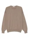 Fear Of God Long-sleeved Crew-neck Sweater In Brown