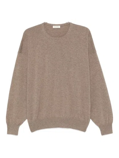 Fear Of God Long-sleeved Crew-neck Sweater In Brown