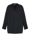 Fear Of God Black Tencel Nylon Unlined Relaxed Blazer In Black