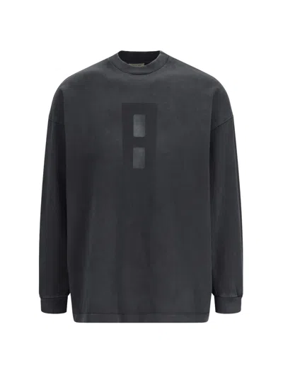 Fear Of God Long-sleeved T-shirt "airbrush 8" In Black  