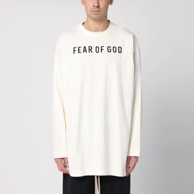 Fear Of God Long-sleeved Thunderbird T-shirt In Neutrals