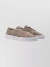 Fear Of God Low-top Round Toe Suede Sneakers With Rubber Sole In Multi