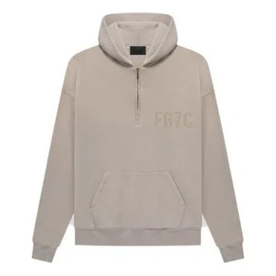 Fear Of God L/s Half Zip Hoodie 'vintage Paris Sky'
