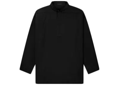 Pre-owned Fear Of God Luxury Loungewear Silk Longsleeve T-shirt In Black