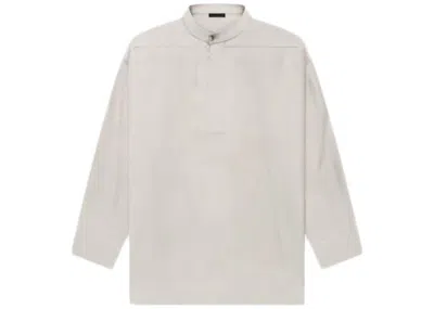 Pre-owned Fear Of God Luxury Loungewear Silk Longsleeve T-shirt In Cement
