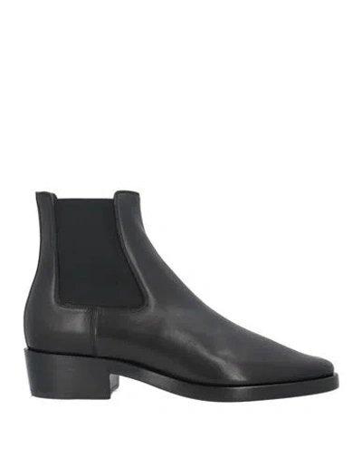Fear Of God Man Ankle Boots Black Size 4 Soft Leather In Black