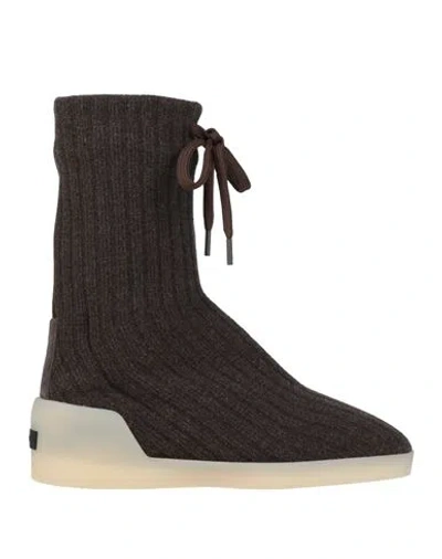 FEAR OF GOD FEAR OF GOD MAN BOOT CHOCOLATE BROWN SIZE 8 TEXTILE FIBERS