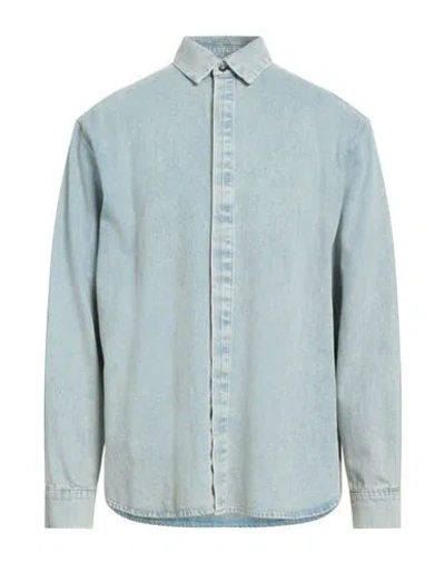 Fear Of God Man Denim Shirt Blue Size S Cotton