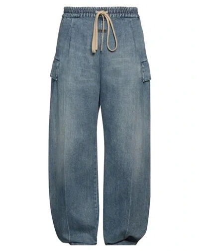 Fear Of God Man Jeans Blue Size L Cotton