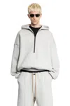 Fear Of God Long-sleeved Hooded Sweatshirt In Gray