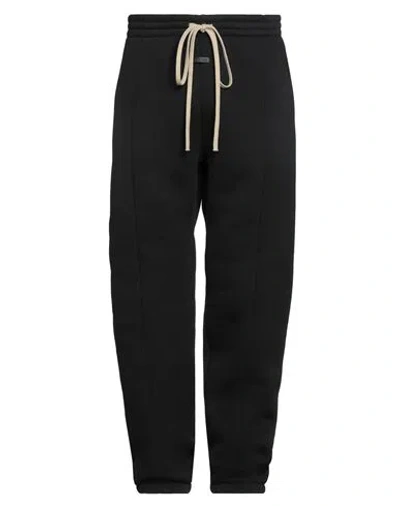 Fear Of God Man Pants Black Size L Cotton, Polyester