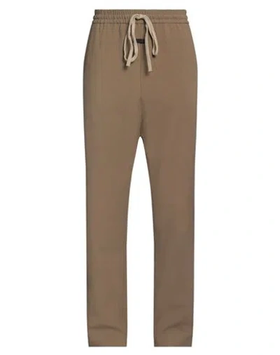 Fear Of God Man Pants Khaki Size M Virgin Wool, Cotton In Beige