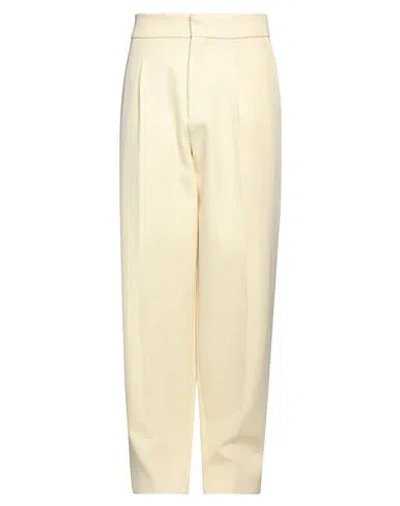Fear Of God Man Pants Pastel Yellow Size 34 Wool, Cotton