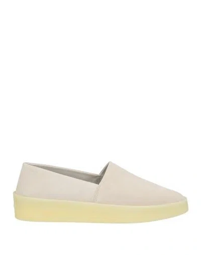 Fear Of God Man Sneakers Cream Size 12 Leather In White