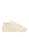 Fear Of God Man Sneakers Ivory Size 7 Leather In Metallic