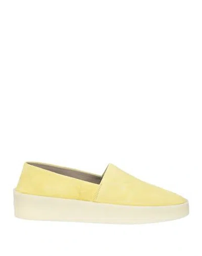 Fear Of God Man Sneakers Pastel Yellow Size 9 Soft Leather