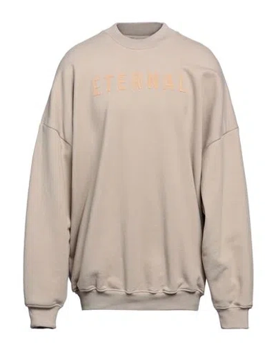 Fear Of God Man Sweatshirt Beige Size Xl Cotton