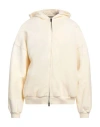Fear Of God Man Sweatshirt Cream Size L Cotton, Elastane In White