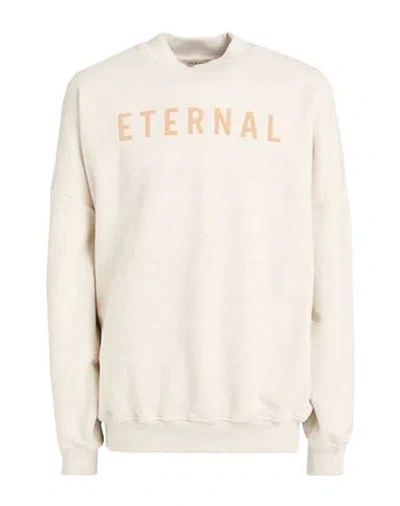 Fear Of God Man Sweatshirt Off White Size L Cotton, Lycra In Neutral