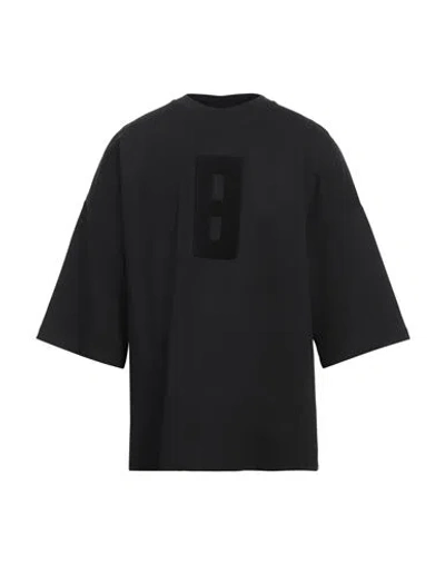 Fear Of God Man T-shirt Black Size Xl Viscose, Polyamide, Elastane, Acrylic In Black