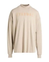 Fear Of God Man T-shirt Cream Size Xl Cotton In White