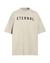 Fear Of God Man T-shirt Taupe Size L Cotton, Elastane In Neutral
