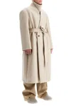 Fear Of God Men's Beige Mã©lange Double-breasted Coat In Beige