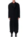 Fear Of God Melton Wool Relaxed Coat In Black