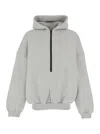 Fear Of God Grey Sweatshirt With Hood And Dropped Shoulders In Cotton Blend Man In Gray