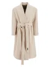 Fear Of God Men's Beige Mã©lange Double-breasted Coat