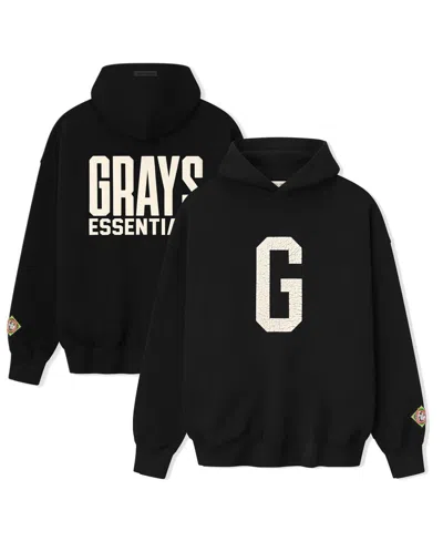 Fear Of God Men's Black Homestead Grays Negro Leagues Baseball Museum Fleece Pullover Hoodie