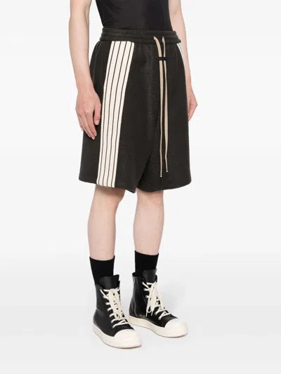 Fear Of God Men Boiled Wool Striped Relaxed Short In 345 Forest