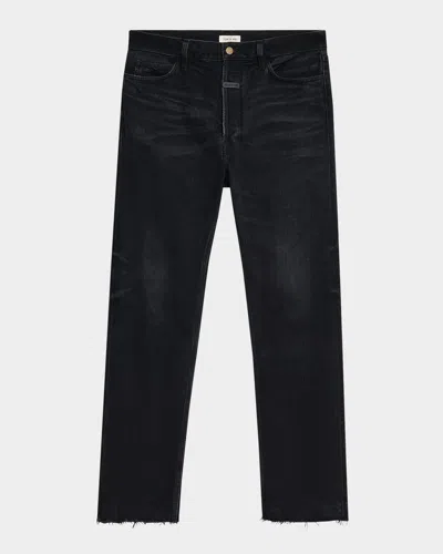 Fear Of God Men's Classic Straight-leg Jeans In Black