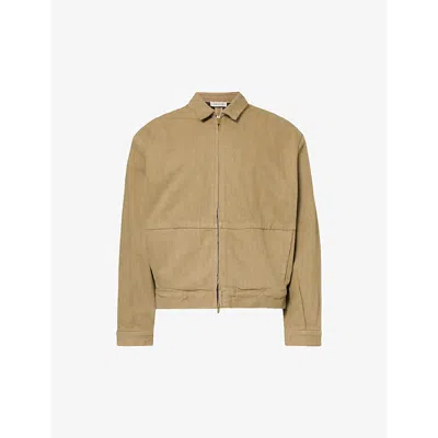 Fear Of God Men's Deer Brand-patch Relaxed-fit Denim Jacket