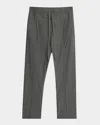 Fear Of God Gray Cotton And Wool Trousers In Melange Titanium