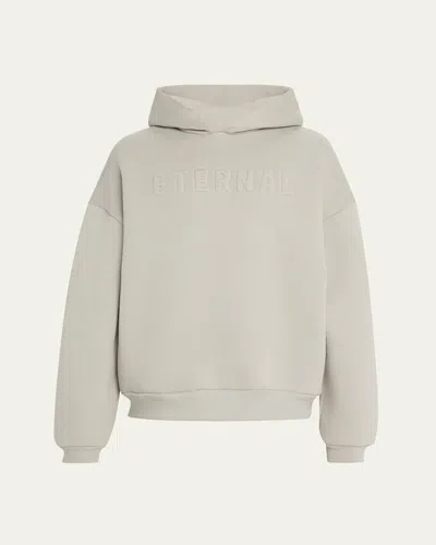 Fear Of God Men's Eternal Embossed Hoodie In Dove Grey