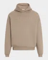 Fear Of God Hooded Cotton Blend Sweatshirt In Dusty Beige