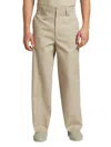 Fear Of God Eternal Straight Leg Wool Pants In Dusty Beige