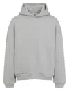 Fear Of God Oversized Hoodie With Ribbed Hem In Grey