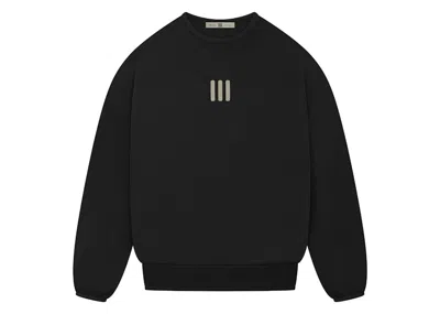 Pre-owned Fear Of God Men's  Athletics Heavy Fleece Crewneck Sweatshirt In Black